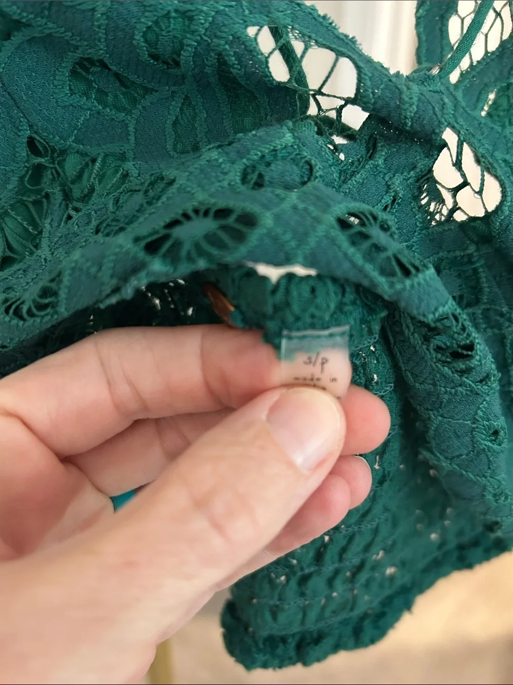 FP One Green Lace Bralette